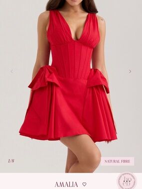 House of CB - Red Amalia Dress